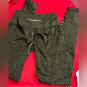 Alphalete Forest Green Leggings